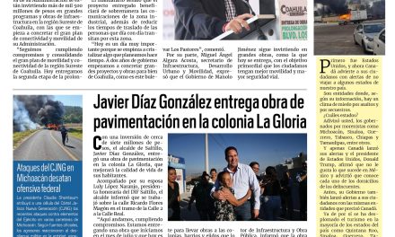 Portada RCG Media [19 de noviembre de 2025] Tenemos un gran proyecto de conectividad y movilidad: Manolo Jiménez; Javier Díaz entrega obra de pavimentación en La Gloria y más noticias…