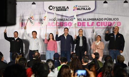Javier Díaz arranca modernización de alumbrado en los cuatro accesos a Saltillo