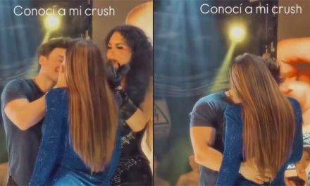 La licenciada Karina de ‘Las Perdidas’ protagoniza apasionado beso en público con el Dr. Miguel Padilla (video)