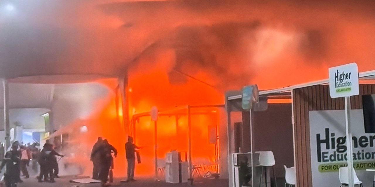 Incendio provoca evacuación temporal en la COP30 en Brasil