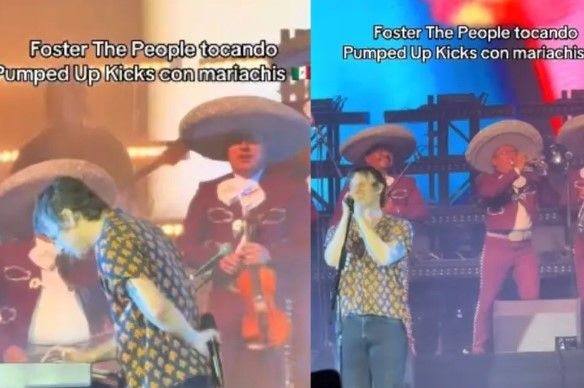 Foster The People sorprende en CDMX al tocar ‘Pumped Up Kicks’ con Mariachi