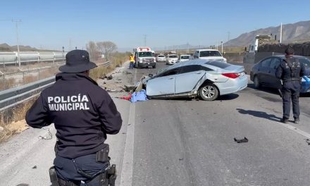Saltillo: Muere hombre en aparatoso accidente sobre la carretera a Zacatecas