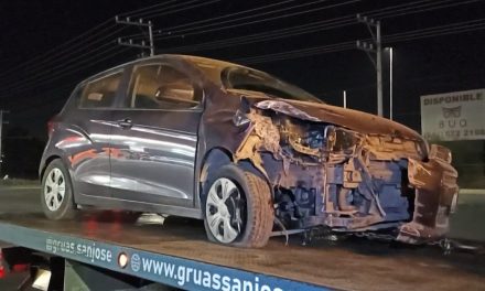 Hombre termina con crisis nerviosa tras accidente al norte de Saltillo
