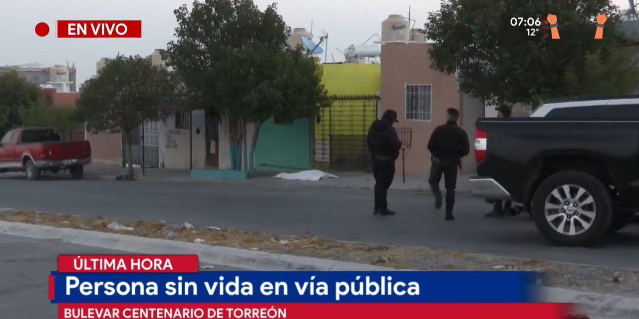 Saltillo: Hombre aparece sin vida en el sector de Loma Linda durante los primeros minutos del martes