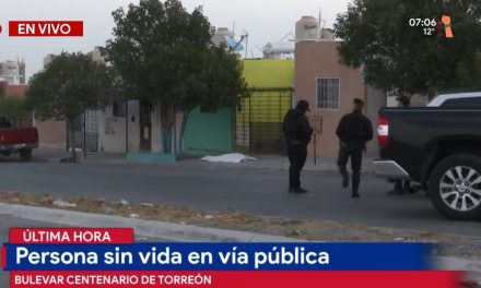 Saltillo: Hombre aparece sin vida en el sector de Loma Linda durante los primeros minutos del martes