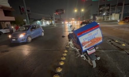 Repartidor provoca choque y deja una joven lesionada en Saltillo