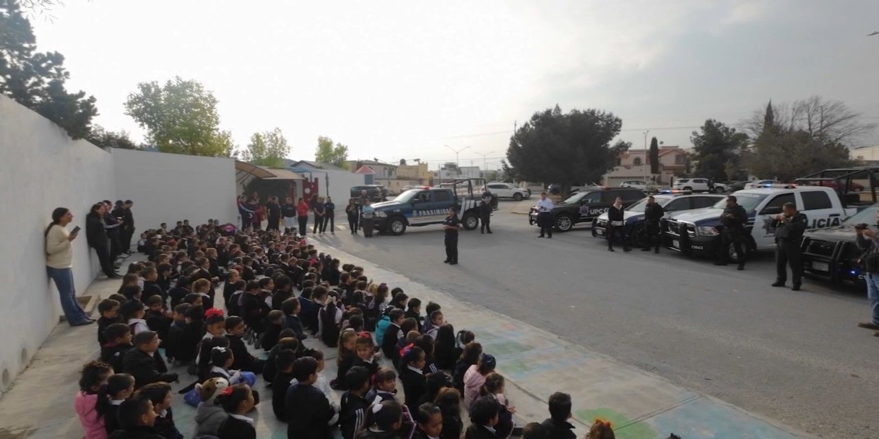 Visita Comisaría de Seguridad escuelas de todos los sectores de Saltillo