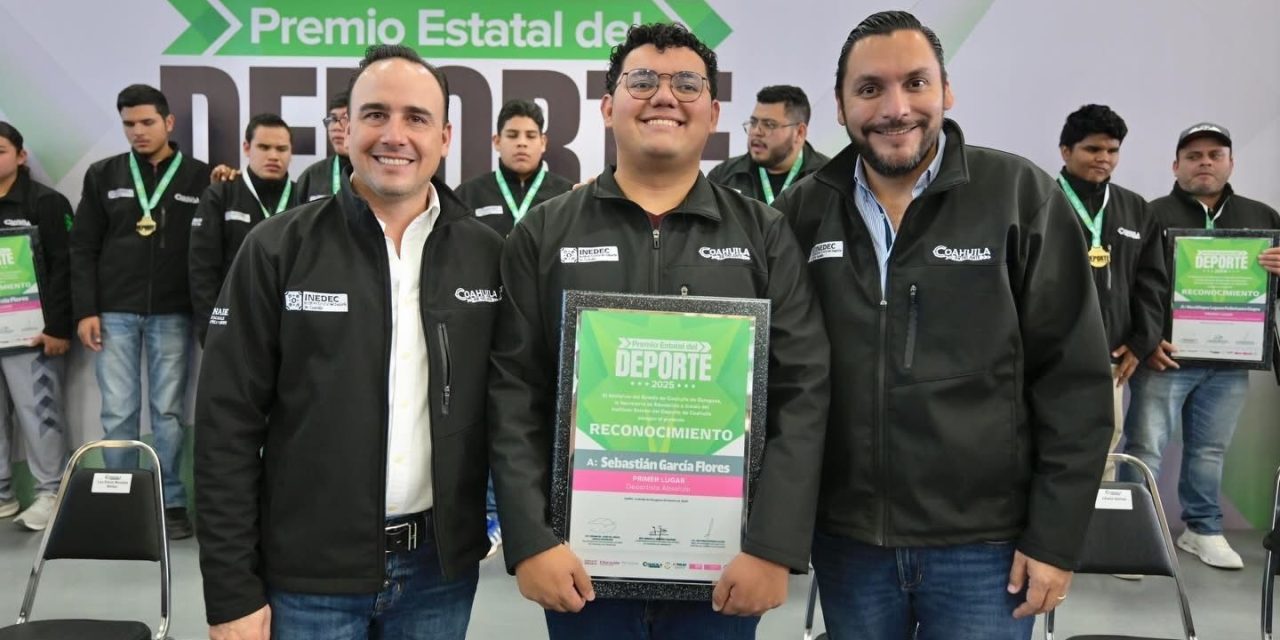 Monclovense recibe el Premio Estatal del Deporte