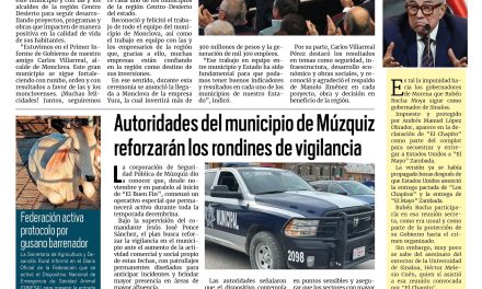 Portada RCG Carbonífera [3 de diciembre de 2025] ‘Llevamos a los municipios de la región Centro pa´delante’; autoridades de Múzquiz reforzarán rondines de vigilancia y más