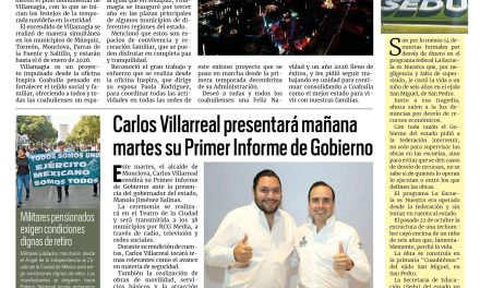 Portada RCG Centro [1 de diciembre de 2025] Manolo Jiménez y Paola Rodríguez inauguran Villamagia 2025; alista Carlos Villarreal su Primer Informe de Gobierno y más