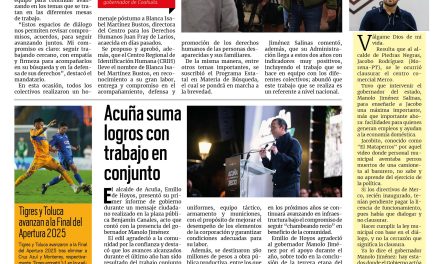 Portada RCG Fronteriza [7 de diciembre de 2025] Mantiene Coahuila trabajo con familiares de personas desaparecidas; Esperan repunte económico para comerciantes y más…