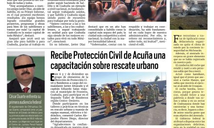 Portada RCG Fronteriza [10 de diciembre de 2025] Coahuila tiene la mejor capital de todo México: Manolo; recibe PC capacitación sobre rescate urbano y más