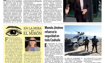 Portada RCG Fronteriza [24 de diciembre de 2025] Tania Flores enfrentará la ley por abuso de poder en Múzquiz; Manolo Jiménez refuerza la seguridad en todo Coahuila y más…