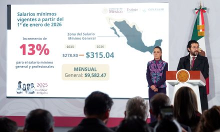 Salario mínimo incrementará un 13 por ciento