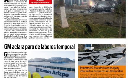 Portada RCG Nacional [9 de diciembre de 2025] Alfredo Ramírez niega relación entre coche bomba y Plan Michoacán; GM aclara paro de labores temporal y más