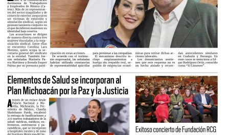 Portada RCG Nacional e Internacional [17 de diciembre de 2025] Se suman nuevas denuncias contra la Catem; se suman elementos de salud al Plan Michoacán y más