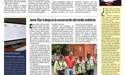 Portada RCG Lagunera [27 de diciembre de 2025] Invita Manolo Jiménez a visitar los pueblos mágicos de Coahuila; más de 360 mil asistentes vivieron la experiencia de Paseo Colón y más…