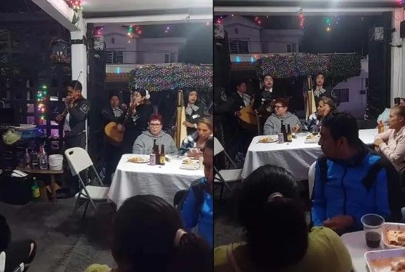 Video: Mariachis se confunden de casa y dan serenata gratis