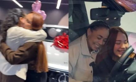‘Lady Pays’ regala camioneta de lujo a su mamá (video)