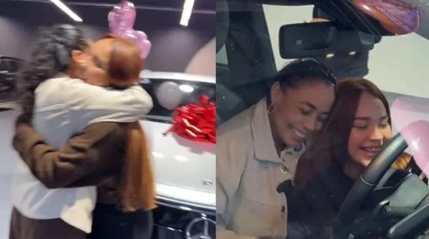 ‘Lady Pays’ regala camioneta de lujo a su mamá (video)