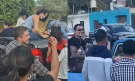 Aseguran que Christian Nodal financió la entrega de juguetes de los Aguilar en Zacatecas