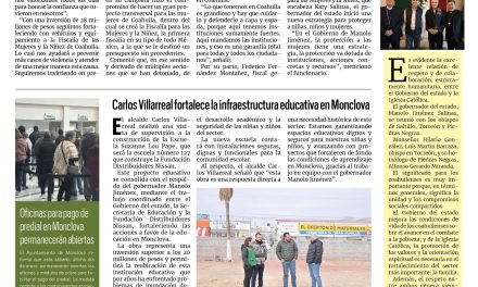 Portada RCG Centro [31 de enero de 2026] Manolo Jiménez reitera su compromiso con las mujeres y la niñez; Carlos Villarreal fortalece la infraestructura educativa en Monclova y más…