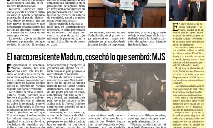 Portada RCG Lagunera [5 de enero de 2026] Coahuila inicia el 2026 con finanzas sanas; No hay reportes de robos a escuelas y más…