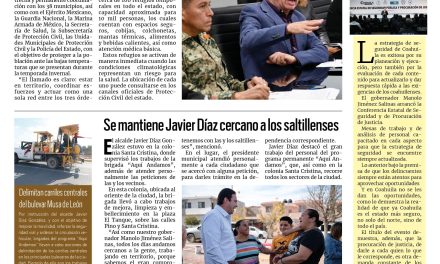 Portada RCG Media [10 de enero de 2026] Coahuila está preparado para el frente frío; se mantiene Javier Díaz cercano a los saltillenses y más…