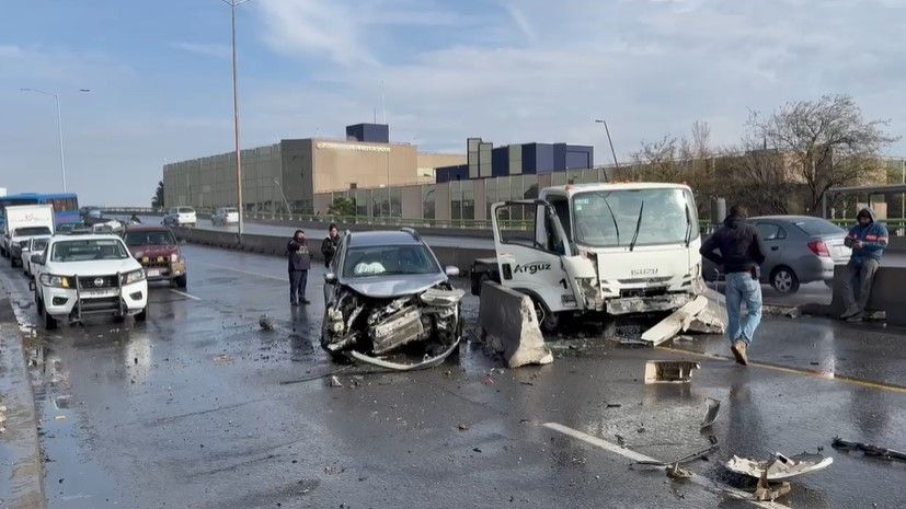 Se registra accidente en Nazario, en el puente de Musa al norte de Saltillo