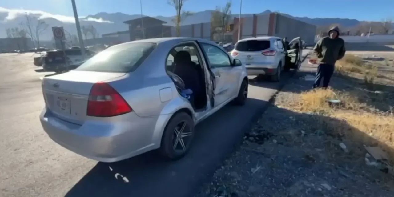 Conductor comete imprudencia y provoca accidente en Saltillo