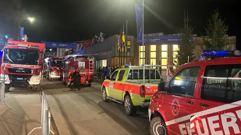 Incendio en Davos obliga a evacuar zona cercana al Foro Económico Mundial
