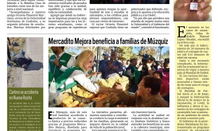 Portada RCG Carbonífera [13 de febrero de 2026] Tenemos una gran Universidad y un gran estado: Manolo; Mercadito Mejora beneficia a familias de Múzquiz y más…