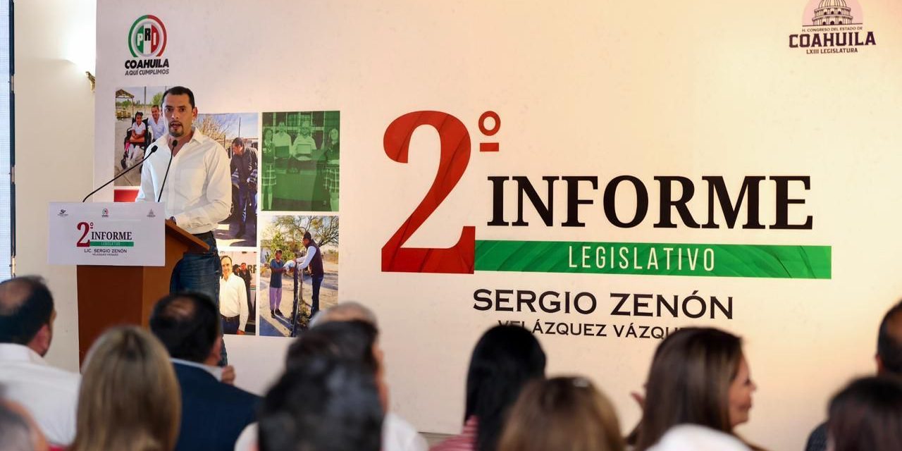 Sergio Zenón Velázquez rinde su Segundo Informe de Actividades