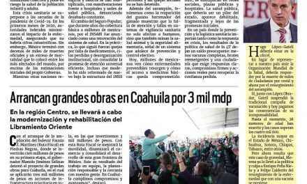 Portada RCG Centro [12 de febrero de 2026] Inunda 4T de sarampión al país; arrancan grandes obras en Coahuila por 3 mil mdp y más…