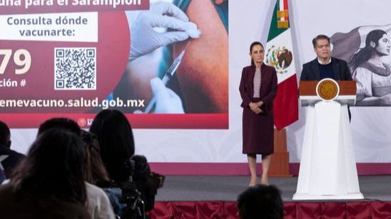 Hay vacunas suficientes contra el sarampión: Claudia Sheinbaum