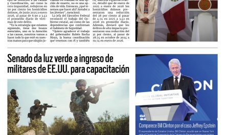 Portada RCG Nacional e Internacional [28 de febrero de 2026] Gobierno federal disminuye los homicidios dolosos en Sinaloa; senado da luz verde a ingreso de militares de EE. UU. para capacitación y más…