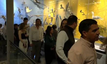 Disfrutan Javier Díaz y saltillenses de una noche en el Museo de las Aves