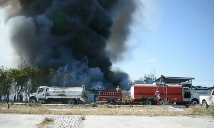 Incendio consume yonque en Monclova