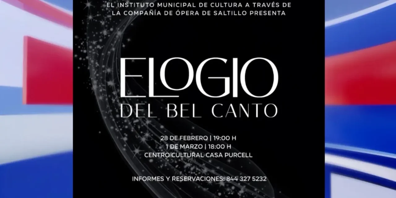 Invitan a concierto inaugural de temporada de la Compañía de Ópera de Saltillo
