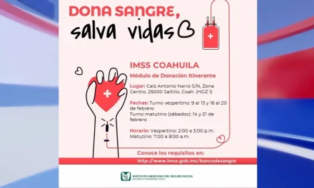 Llama IMSS a jornada de donación altruista de sangre en clínica 1 de Saltillo