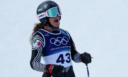 La mexicana  Sarah Schleper es descalificada en la prueba de Slalom Gigante en los Olímpicos de INvierno