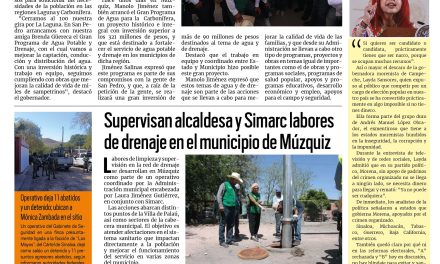 Portada RCG Carbonífera [20 de marzo de 2026] Manolo Jiménez detona más programas de agua en Coahuila; supervisan labores de drenaje en el municipio de Múzquiz y más…