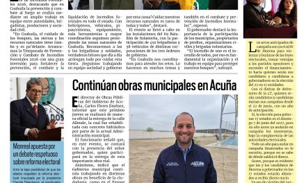 Portada RCG Fronteriza [10 de marzo de 2026] Inicia operativo para prevención y combate a incendios forestales; continúan obras municipales en Ciudad Acuña y más…
