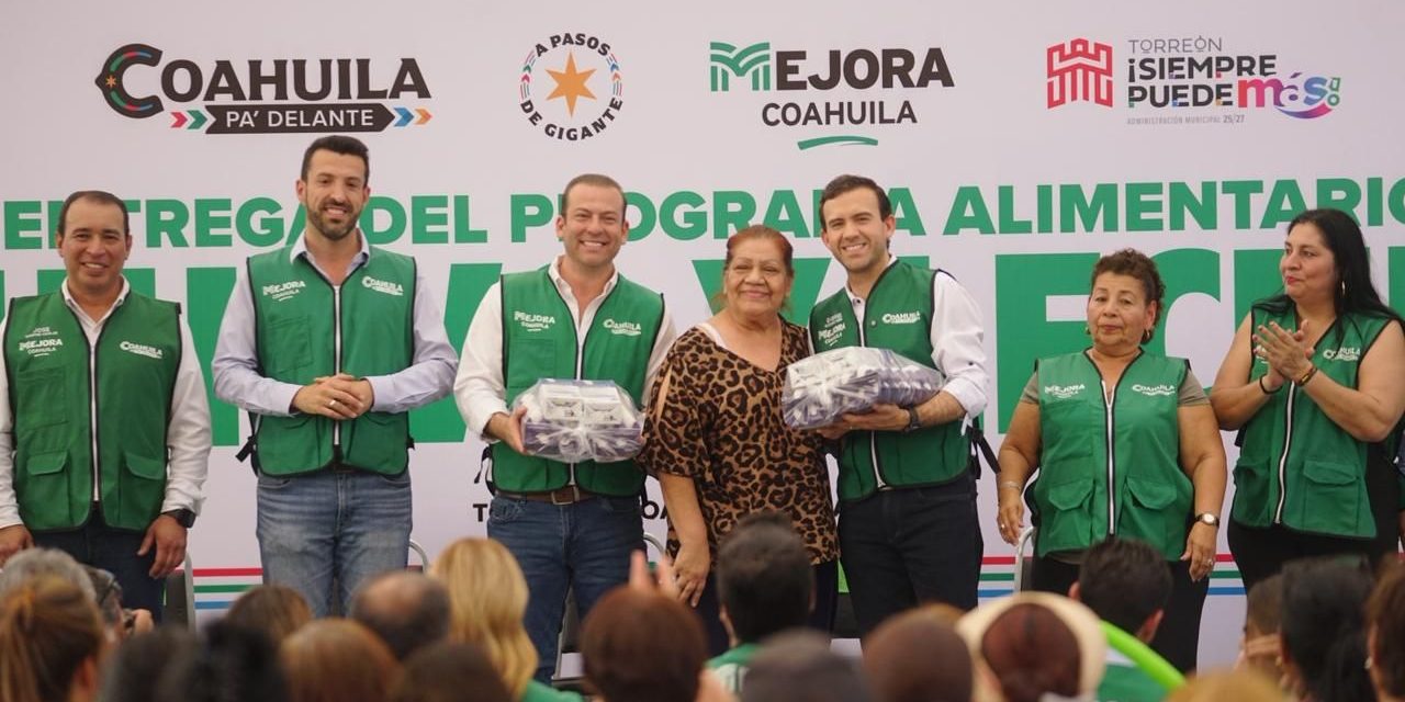 Mejora Coahuila impulsa el Programa Alimentario en la Laguna