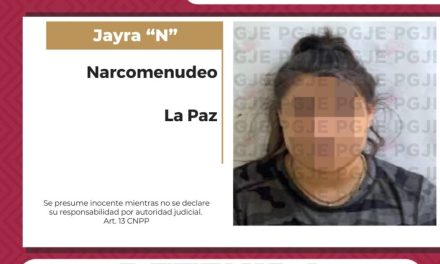 Cae mujer con más de mil dosis de metanfetamina en Baja California Sur