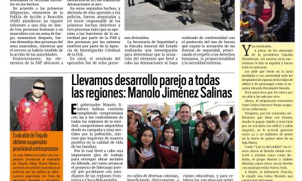 Portada RCG Media [10 de marzo de 2026] Los detienen por riña en la colonia Lomas del Refugio; llevamos desarrollo parejo a todas las regiones: Manolo Jiménez y más…