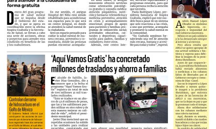 Portada RCG Media [17 de marzo de 2026] Antiguo Hospital del Niño será un centro integral para atender la salud mental; ‘Aquí Vamos Gratis’ ha concretado millones de traslados y ahorro a familias y más…