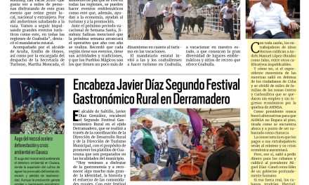 Portada RCG Media [22 de marzo de 2026] Consolidamos eventos turísticos en todas las regiones: Manolo; Conmemoran 120 aniversario de la Escuela Primaria Benito Juárez y más…