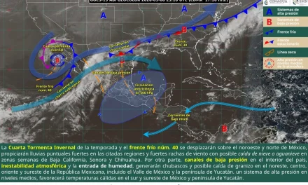 Habrá lluvias, vientos y posible granizo en Coahuila las próximas horas