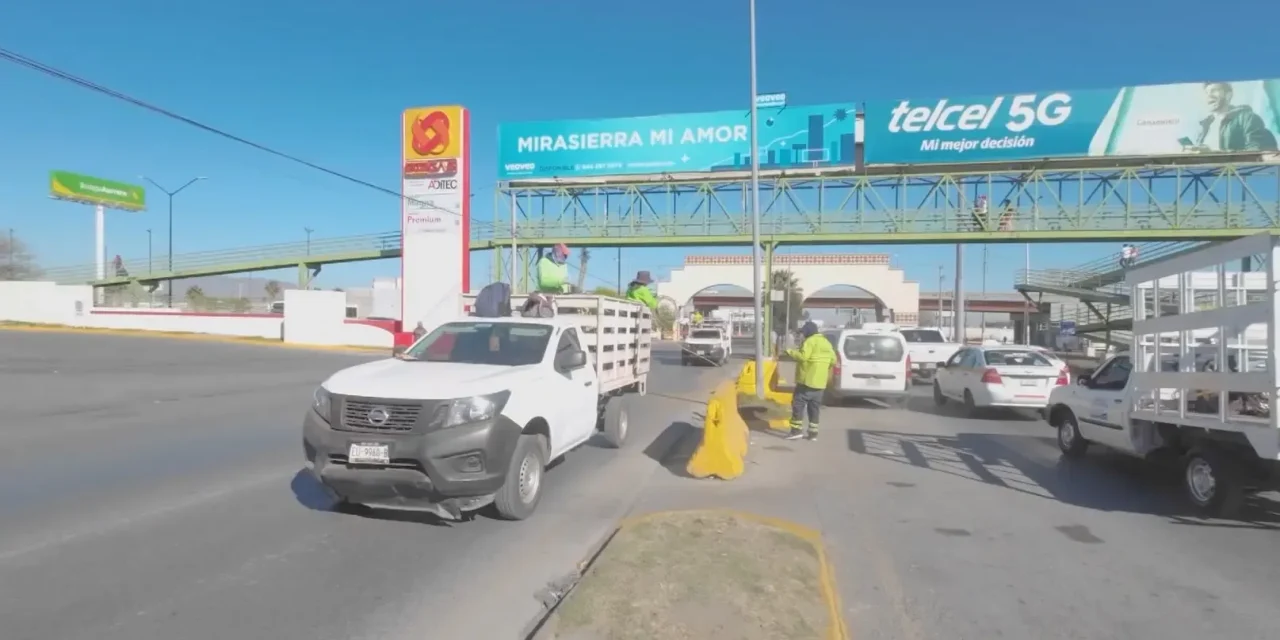 Gobierno de Saltillo mejora seguridad vial en el bulevar Mirasierra